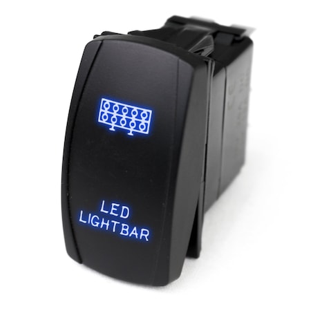 Race Sport Led Rocker Switch W/ Blue Led Radiance (Led Light Bar) RSLE21B